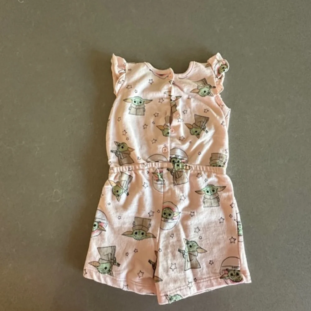 Star Wars Baby Yoda Bodysuit in Cream and Green - Picture 3 of 3